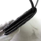ボッテガ ヴェネタ イントラチャート レザー 二つ折り財布 ウォレットバック ブラック - NEWSED