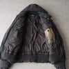 Donna Karan New York 灰色连帽棉服夹克