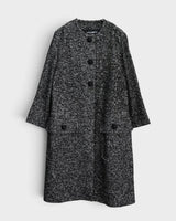ドルチェ&ガッバーナ ツイード ノーカラーコート グレー レディース - NEWSED