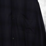 エヌハリウッド オンブレシャツ レーヨンシャツ 長袖シャツ ブラック - NEWSED