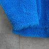 Doublet Painted No-Button Boa Jacket Blouson Blue