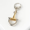 Gucci Horsebit Keychain Charm in Silver and Gold