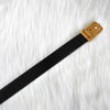 セリーヌ サルキー 輪馬車 レザー クロコ ベルト ブラック