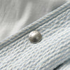 メゾンキツネ フォックスヘッド シアサッカー コーチジャケット ホワイト / ブルー