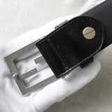 フェンディ レザー シルバー金具 ベルト ブラック - NEWSED
