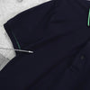 Lacoste 徽标贴片海军蓝短袖 Polo 衫