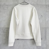 メゾン キツネ フォックスヘッド 刺繍 スウェット アイボリー - NEWSED