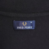 フレッドペリー スウェット生地 ジップアップ ジャケット ロゴ刺繍 ネイビー - NEWSED