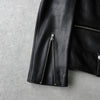 ビバスタジオ 本革 ソフトレザー ダブル ライダースジャケット レザージャケット ブラック メンズ
