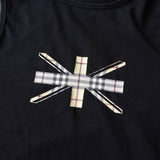 バーバリー ノバチェック ユニオンジャック ノースリーブ タンクトップ ブラック レディース - NEWSED