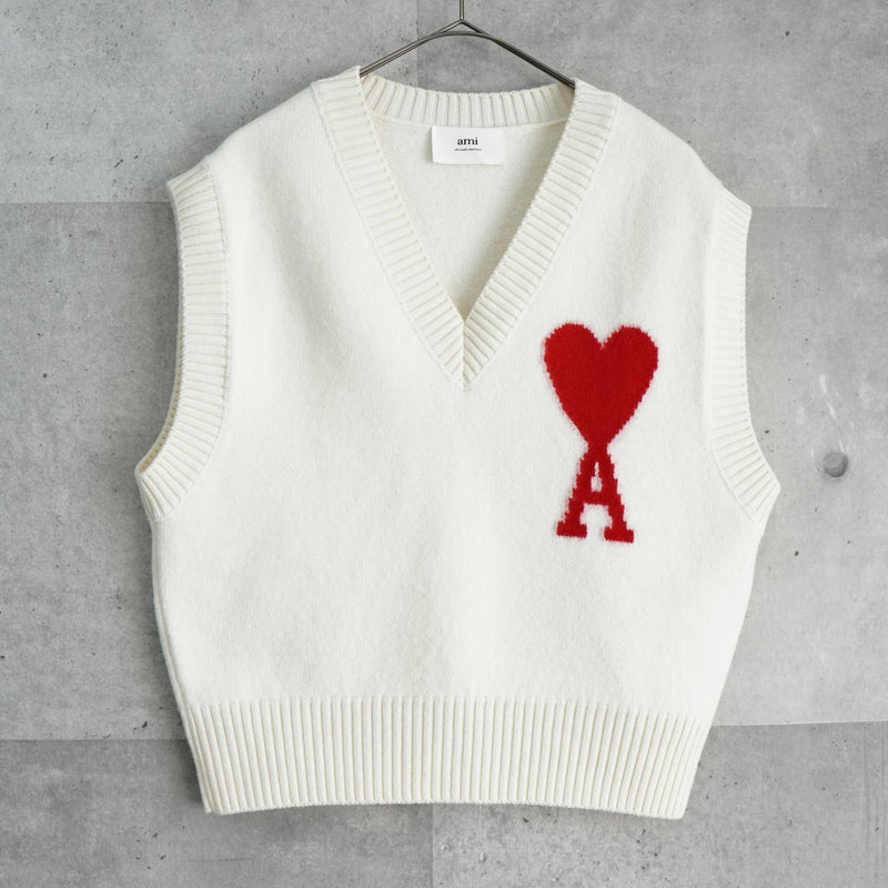 アミパリス24AW　ニットベスト 楽天市場】ami alexandre mattiussi ニット（ベスト・ジレ｜トップス