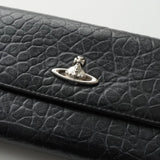 ヴィヴィアン ウエストウッド オーブ レザー 二つ折り長財布 ロングウォレット ブラック 箱付き - NEWSED