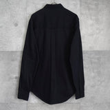 アミパリ アミパリス バイカラー コットンシャツ 長袖シャツ ブラック / グリーン - NEWSED
