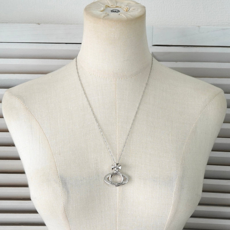 ヴィヴィアン ウエストウッド オーブ シルバー ネックレス - NEWSED