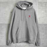 アミパリ アミパリス ハートロゴ パーカー フーディ グレー - NEWSED