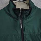 ポロ スポーツ ラルフ ローレン リバーシブル ナイロン/ボア フリース ブルゾン ダークグリーン/アイボリー - NEWSED