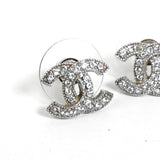 シャネル ココマーク ラインストーン ピアス シルバー レディース - NEWSED