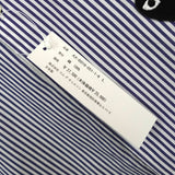 プレイ コムデギャルソン ハートロゴ ストライプ柄 長袖シャツ ネイビー タグ付き未使用品 - NEWSED