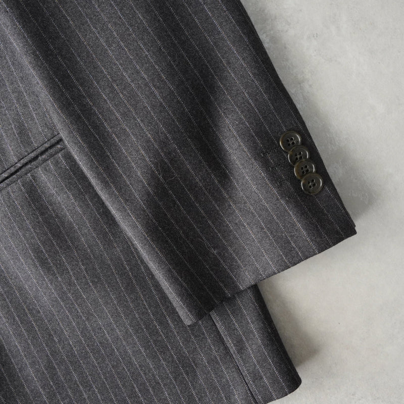 ジバンシィ ジバンシー シングル セットアップ スーツ ピンストライプ グレー - NEWSED