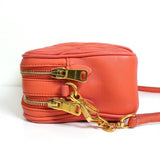 ミュウミュウ マテラッセ レザー ショルダーバッグ オレンジ - NEWSED