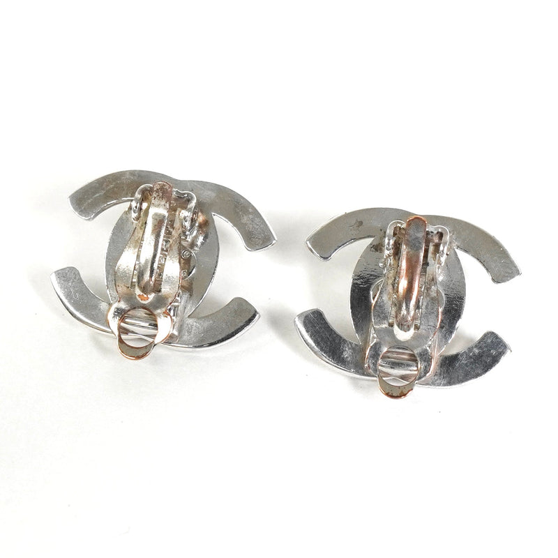 シャネル ココマーク ターンロック イヤリング シルバー - NEWSED