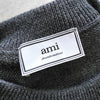 Ami Paris 三色徽标针织衫（灰色）