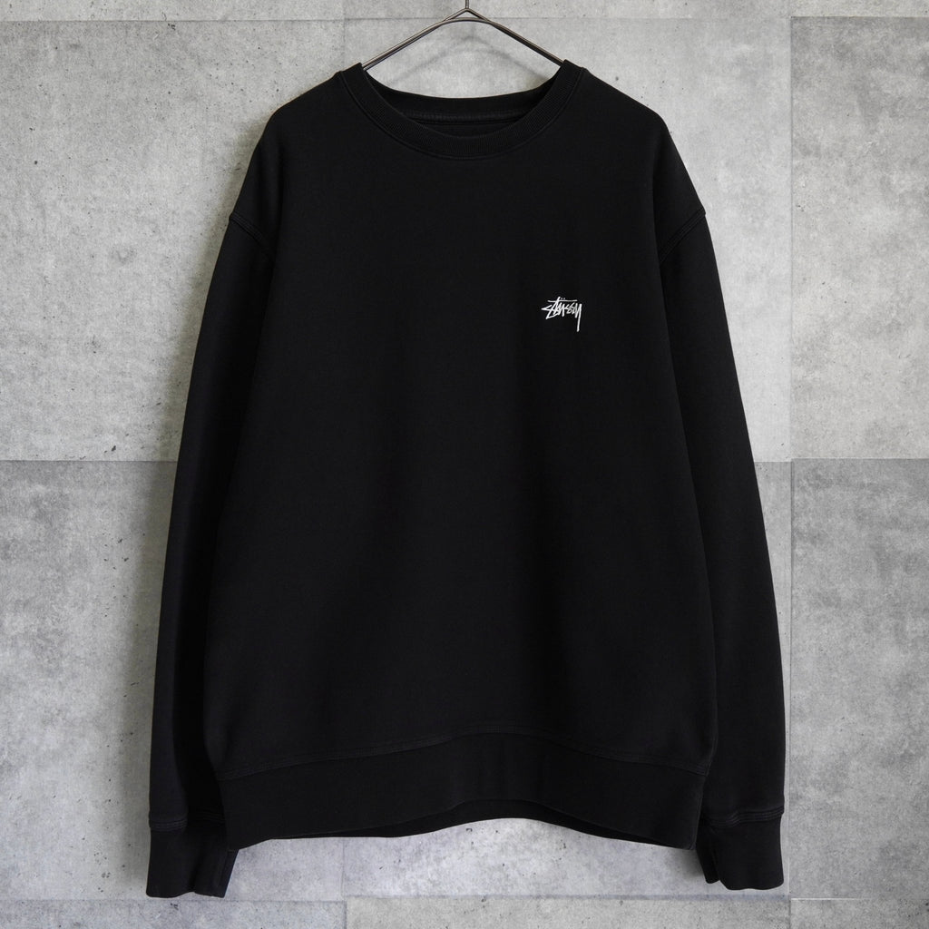 Stüssy logo sweatshirt in black
