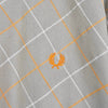 Fred Perry 徽标刺绣格纹短袖 Polo 衫，米色，未使用，带标签