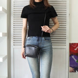 ロエベ ヴィンテージ アナグラム ナッパレザー ショルダーバッグ ポシェット ブラック - NEWSED