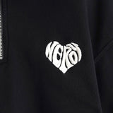 ノルディ ショート丈 ロゴ ポロ スウェット ブラック レディース - NEWSED