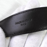 セリーヌ ヴィンテージ ロゴバックル レザー ブラック - NEWSED