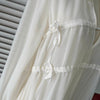MM6 Maison Margiela 象牙色褶皱船长衬衫