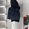 Prada Pocono Tessuto/Leather Tote Bag Black