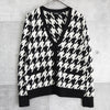 Lauren Ralph Lauren Houndstooth Cardigan White/Black