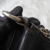 プラダ ポコノ テスート ナイロン / レザー トライアングルロゴ ショルダーバッグ ブラック - NEWSED