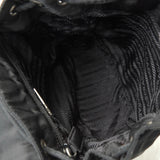 プラダ ポコノ テスート ナイロン ミニリュックサック トライアングルロゴ ブラック - NEWSED