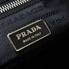 プラダ ポコノ テスート ナイロン サフィアーノレザー 三角プレート トートバッグ ブラック