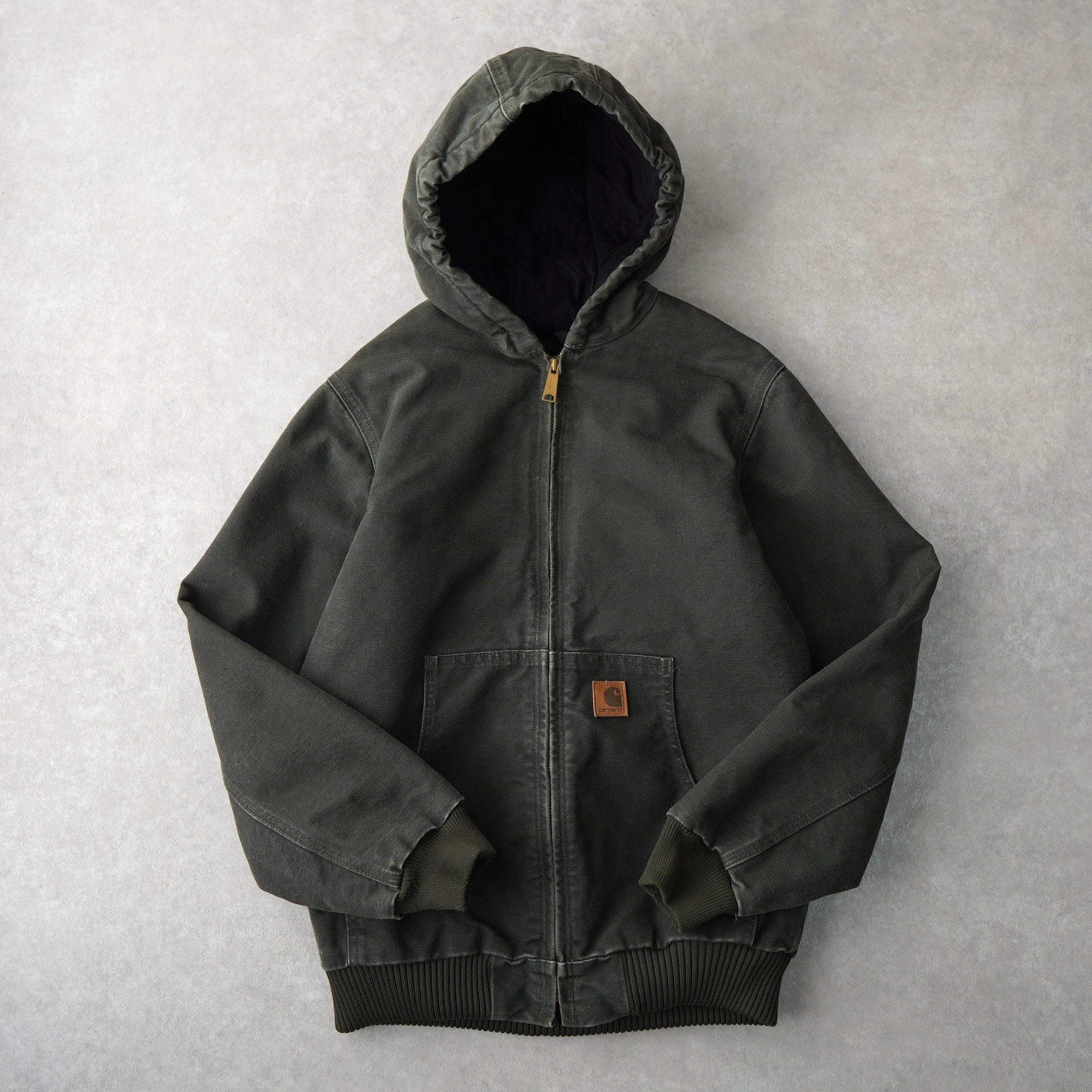 Carhartt メキシコ製 スウェットフーディ ビッグロゴ グレー