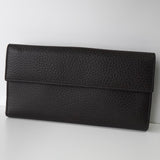 グッチ レザー 二つ折り財布 長財布 ダークブラウン - NEWSED