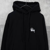 ステューシー ロゴ フーディー パーカー ブラック メンズ - NEWSED