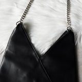 エムエムシックス メゾン マルジェラ レザー ジャパニーズバッグ チェーン ショルダーバッグ ブラック - NEWSED