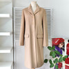 Theory Cashmere Angora Long Coat Wool Coat Beige Women's