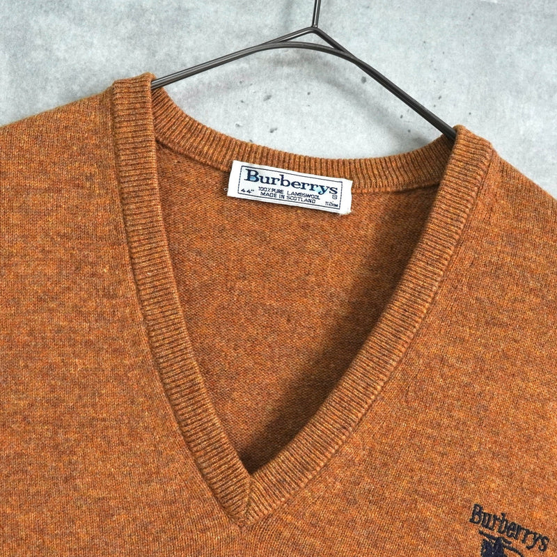 バーバリー ヴィンテージ ホースロゴ ウール ニット ベスト キャメル - NEWSED