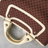 Celine Boogie Macadam Canvas/Leather Handbag Brown/Ivory