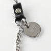 Prada Skull Charm Key Ring Keychain Silver