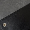 Prada Saffiano Leather Bi-fold Wallet Long Wallet Triangle Plate Black