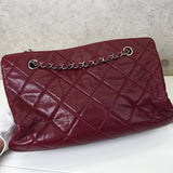 シャネル ココマーク キャビアスキン チェーン トートバッグ ボルドー - NEWSED