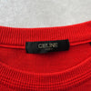 Celine Vintage Triomphe 红色针织衫