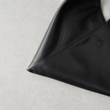 エムエムシックス メゾン マルジェラ レザー ジャパニーズバッグ スモール クラシック ハンドバッグ ブラック - NEWSED