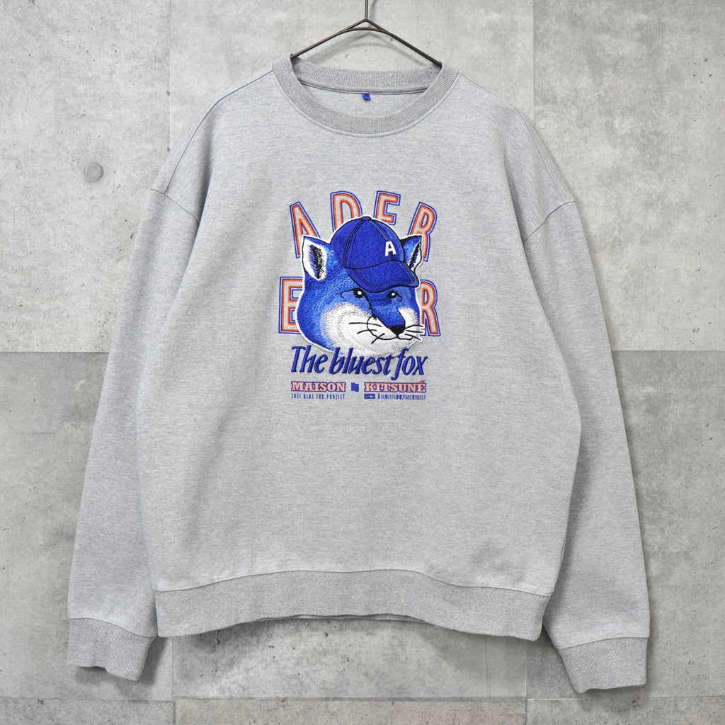 Maison Kitsune x Ader Error 蓝狐运动衫（灰色）